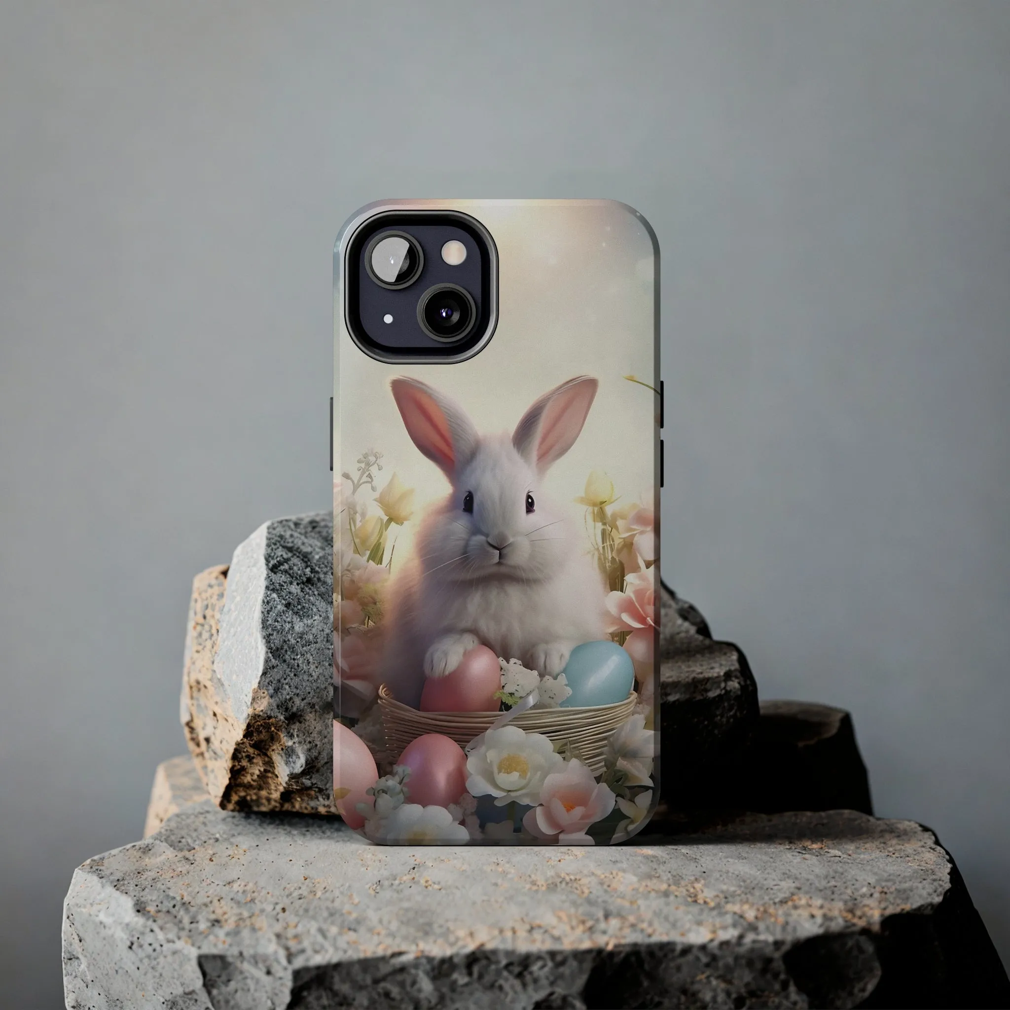 Easter Bunny Pattern Design Tough Phone Case compatible with a large variety of iPhone models, Gift, Phone Case