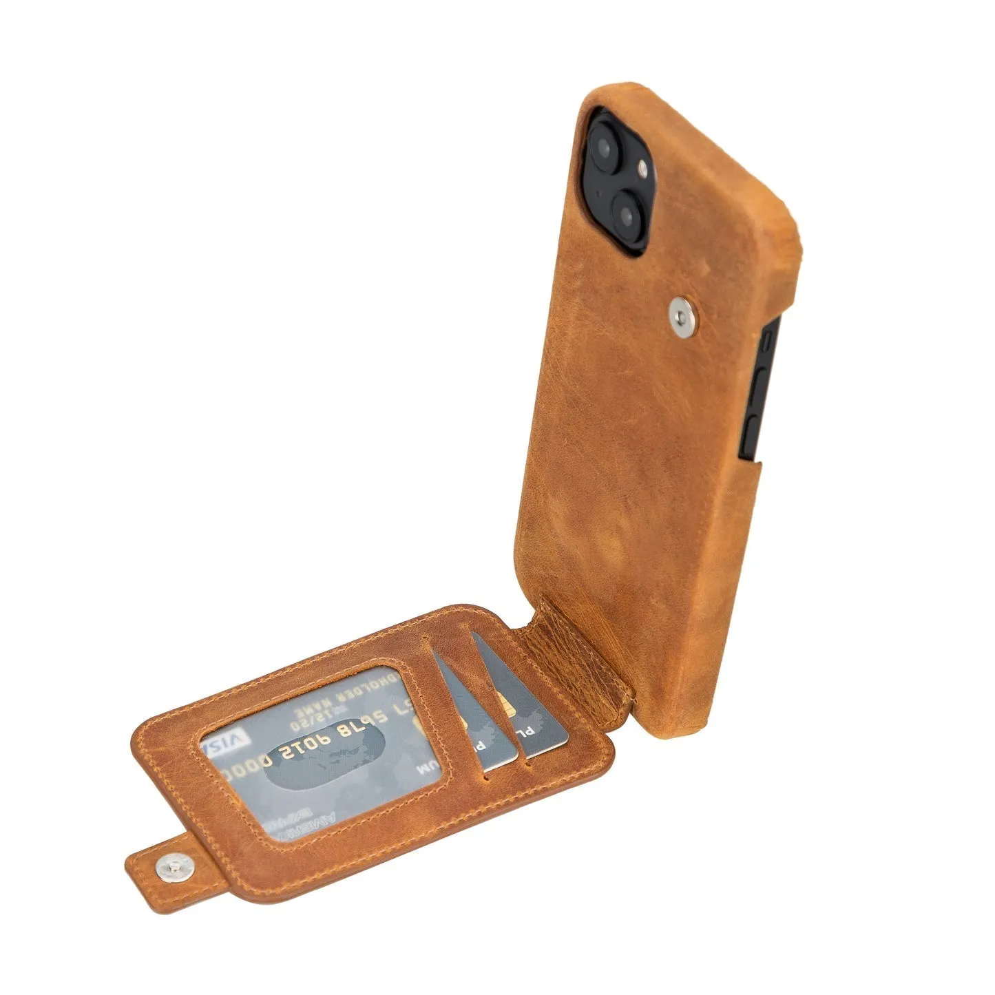 Edmonds iPhone 14 Plus Wallet Case, Golden Brown