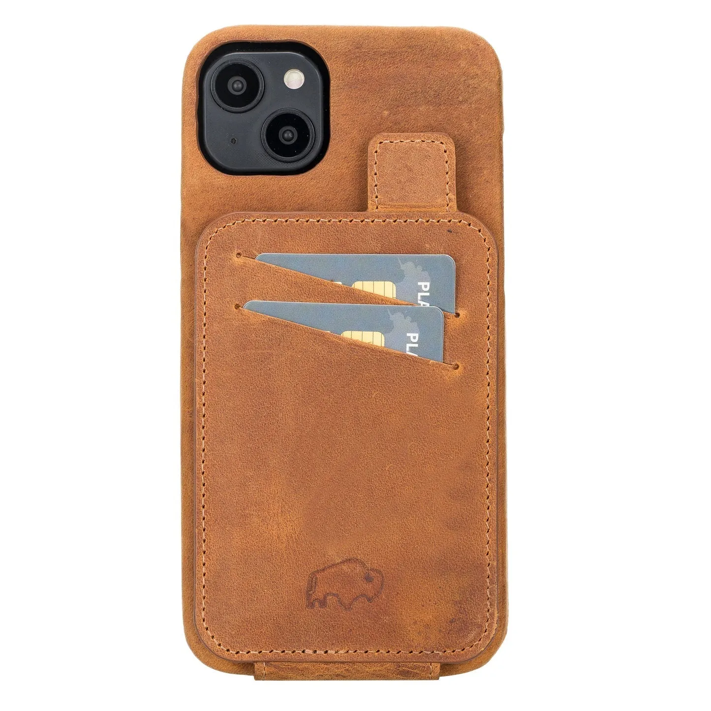 Edmonds iPhone 14 Plus Wallet Case, Golden Brown