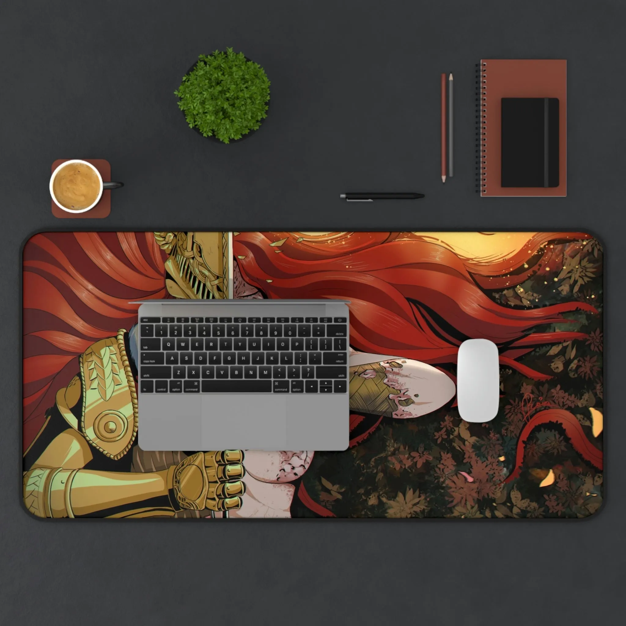 Elden Ring Malenia Blade of Miquella and Goddess of Rot Desk Mat - Non Slip Mousepad