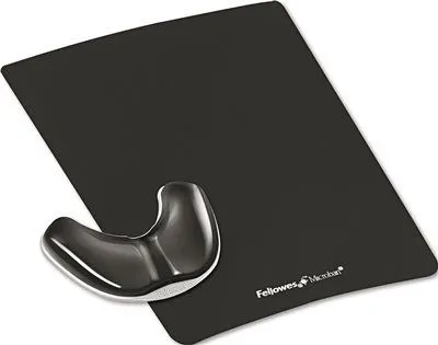 Gel Gliding Palm Support With Mouse Pad Black