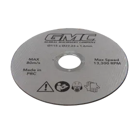 GMC Resin Cutting Disc GTS1500 - Resin Cutting Disc GTS1500 115 x 22.23mm