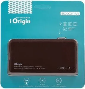 iOrigin Slim Power Bank 8000 MAH - Brown