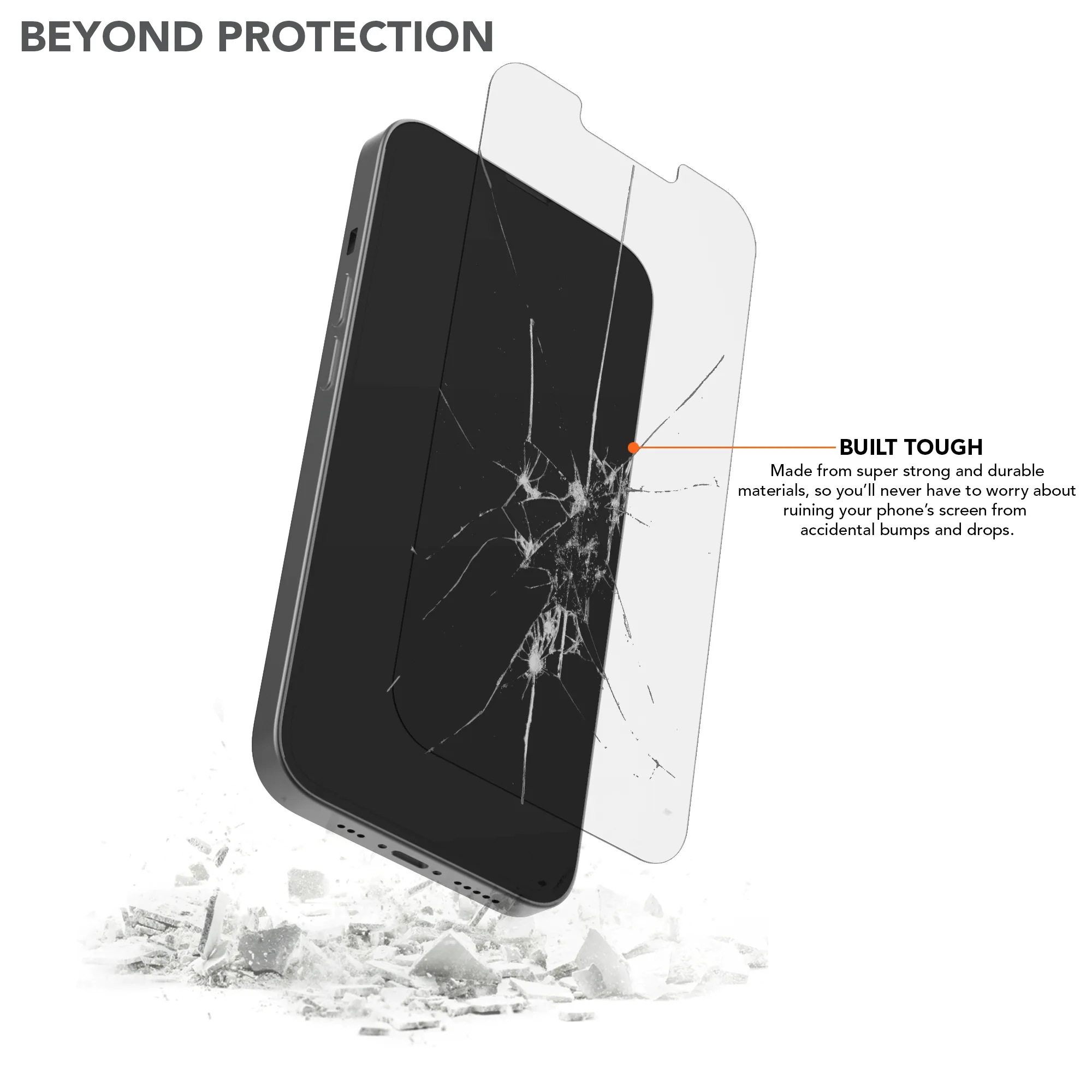 iPhone 13 Pro Max Tempered Glass Screen Protector (2 Pack)