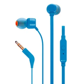 JBL T110 Wired Earphone Blue