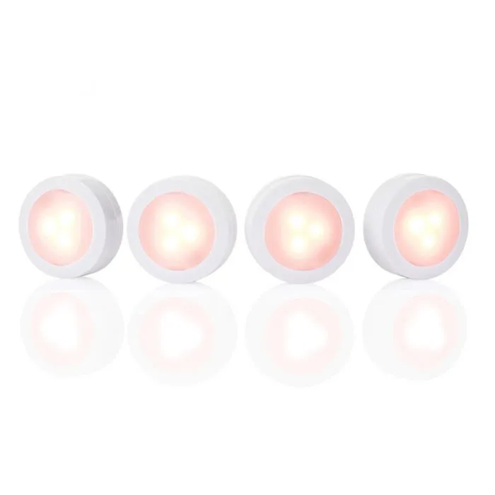 JML Mood Magic Beat Sound-responsive Remote-controlled Wireless LED Lights - Pack of 4 | A001884