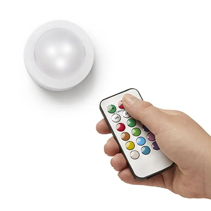 JML Mood Magic Beat Sound-responsive Remote-controlled Wireless LED Lights - Pack of 4 | A001884