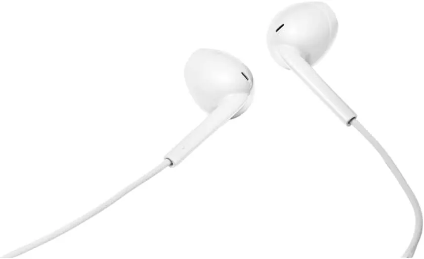 JVC Earbuds Wired 3.5mm In Ear Stereo Headphones White - HA-F17M-W-U