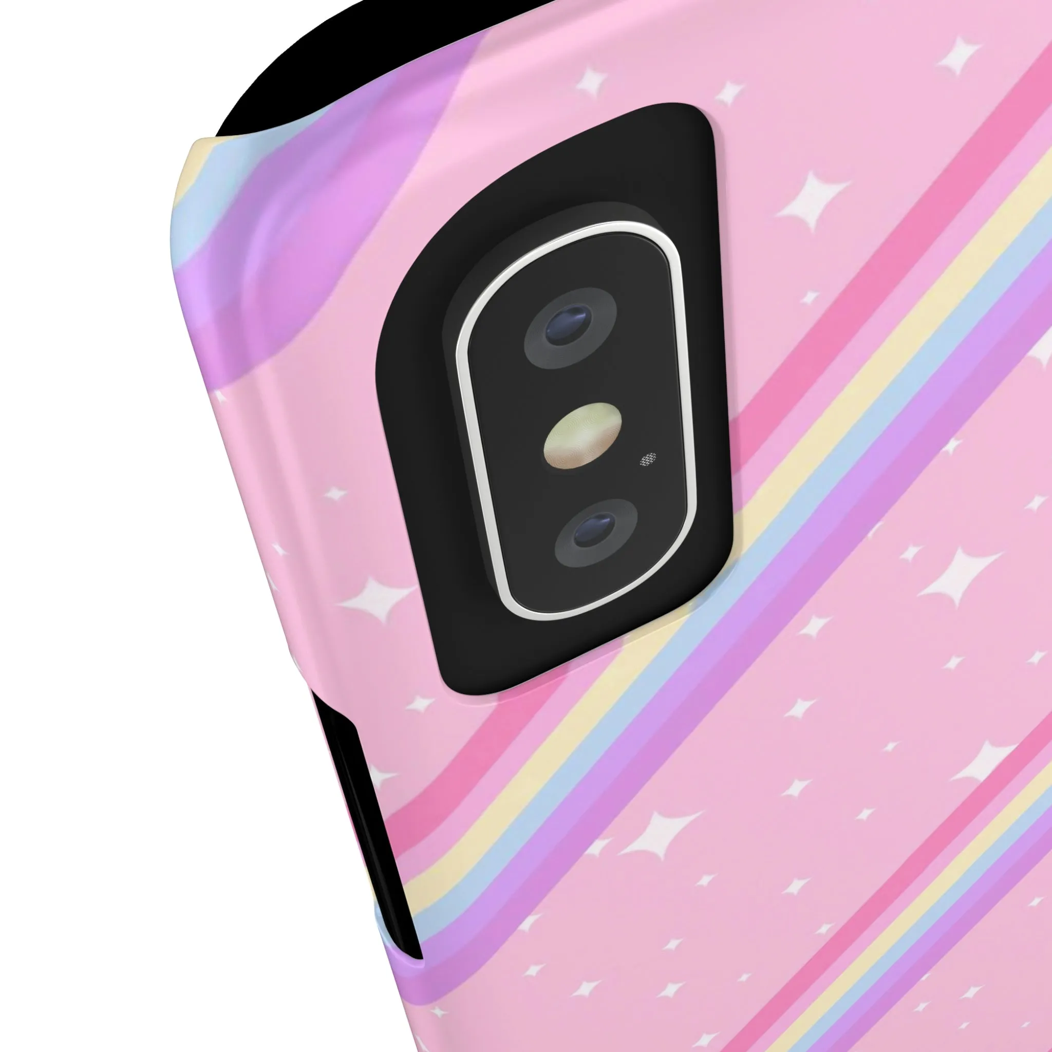 Kawaii Sparkle Cake Rainbow Beam Slim Phone Case