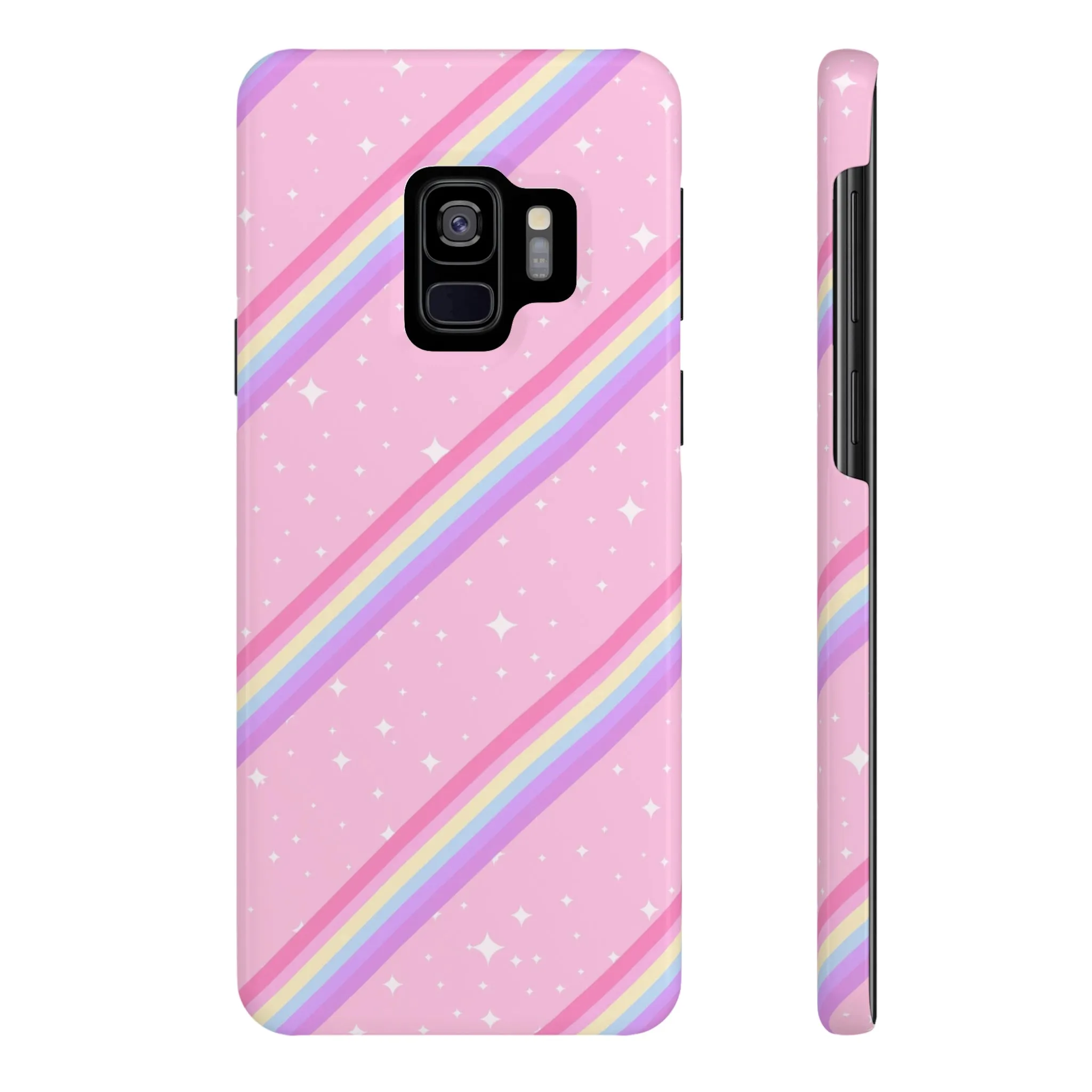 Kawaii Sparkle Cake Rainbow Beam Slim Phone Case