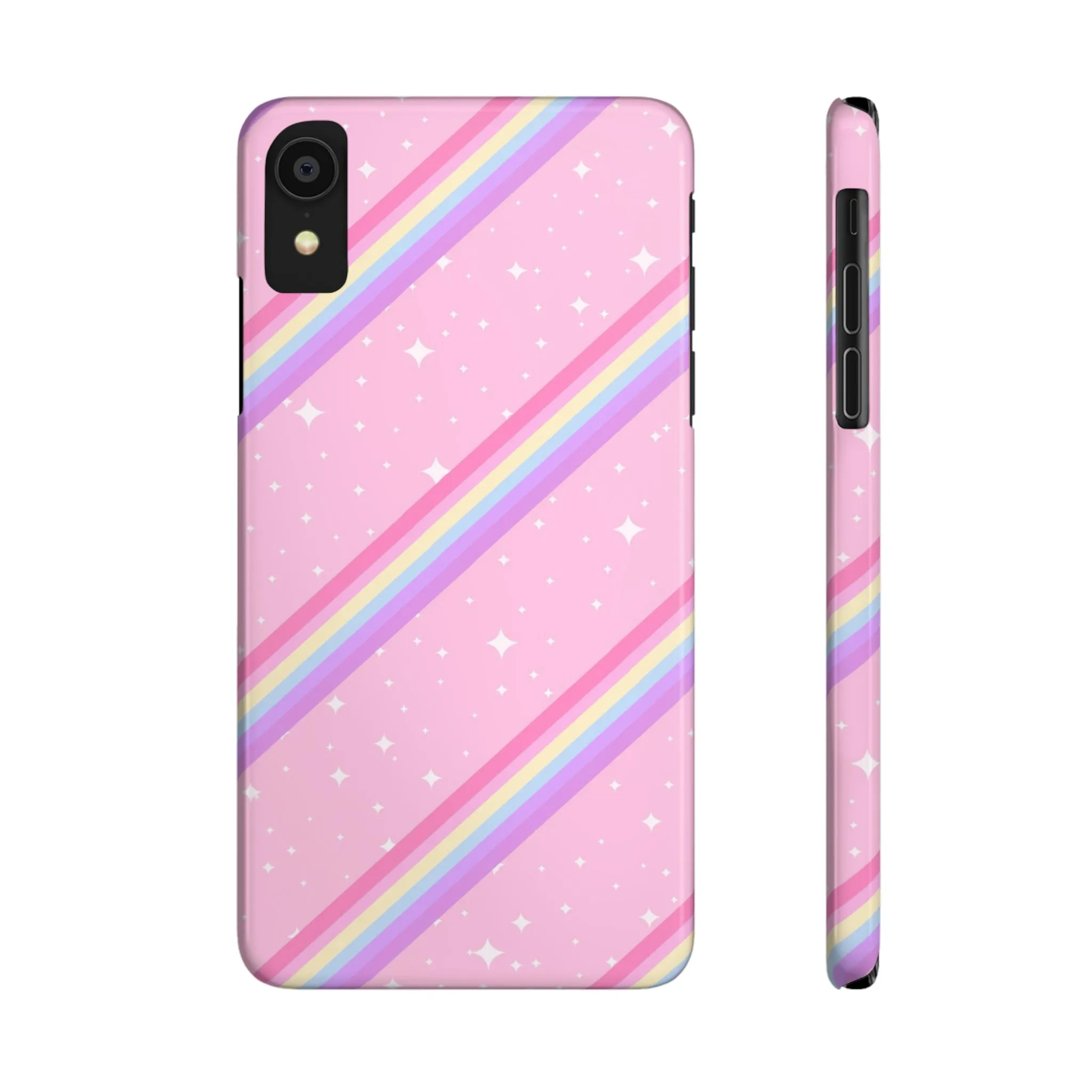 Kawaii Sparkle Cake Rainbow Beam Slim Phone Case