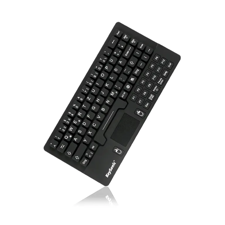 Keysonic KSK-5031 Waterproof Compact Keyboard with Touchpad