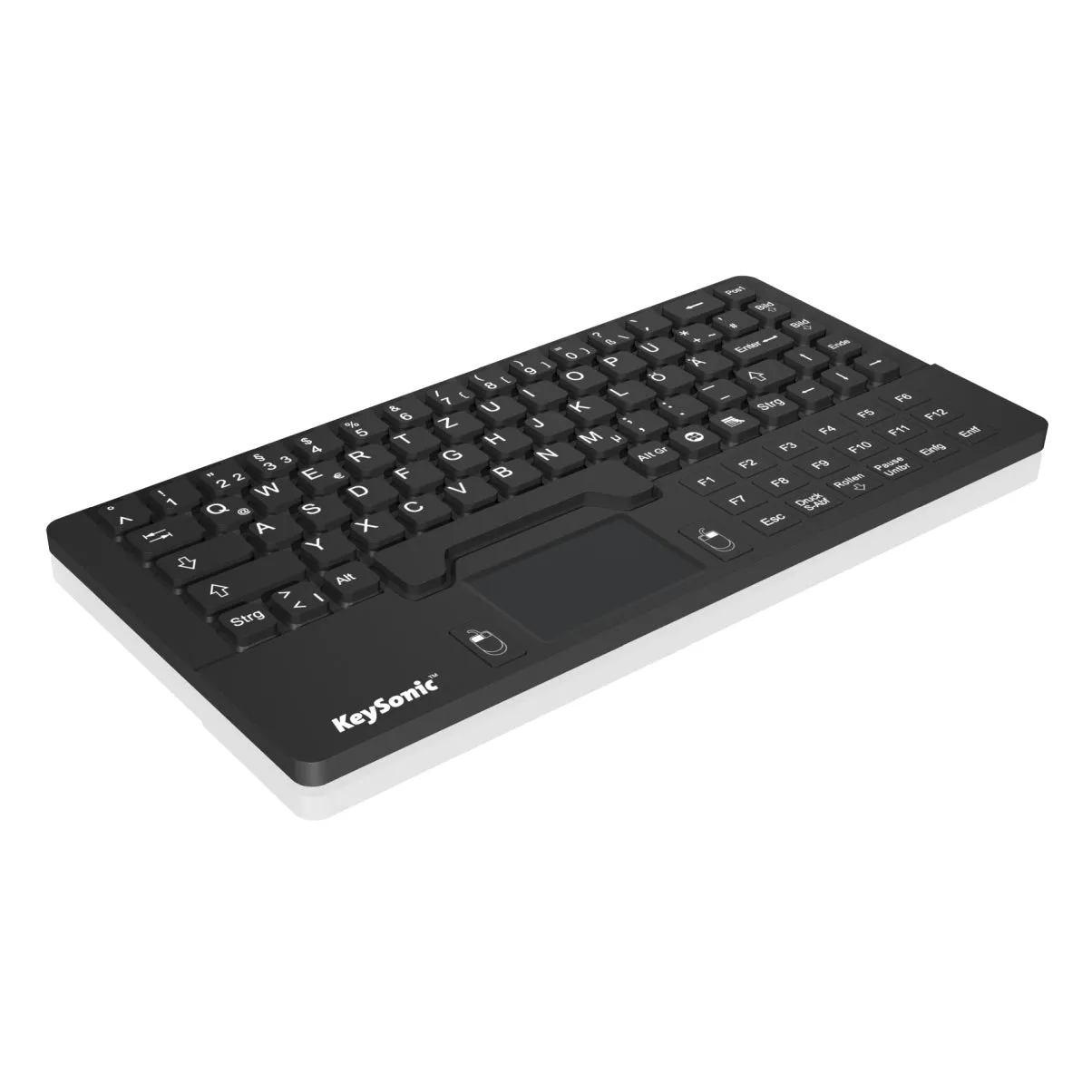 Keysonic KSK-5031 Waterproof Compact Keyboard with Touchpad