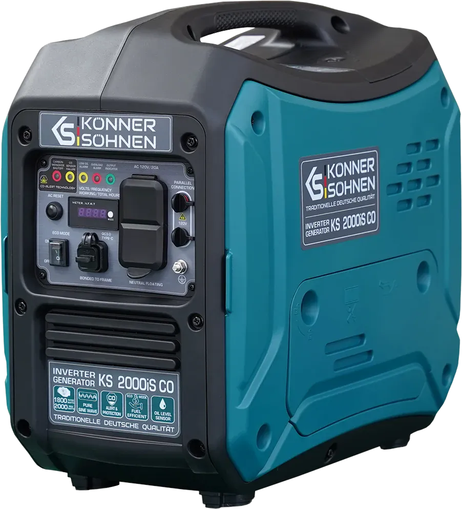 Konner Sohnen KS 2000iS CO 1800W/2000W Generator Gas Inverter with CO Sensor Pure Sine Wave New