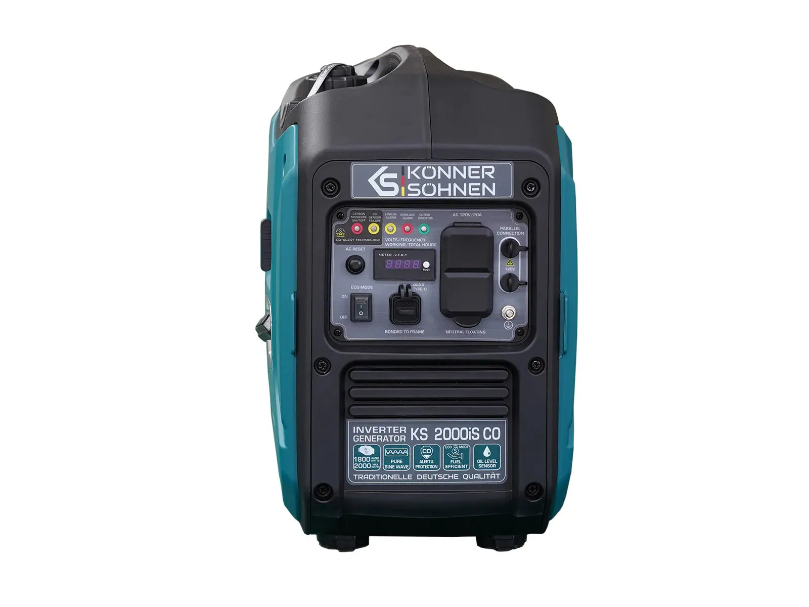 Konner Sohnen KS 2000iS CO 1800W/2000W Generator Gas Inverter with CO Sensor Pure Sine Wave New