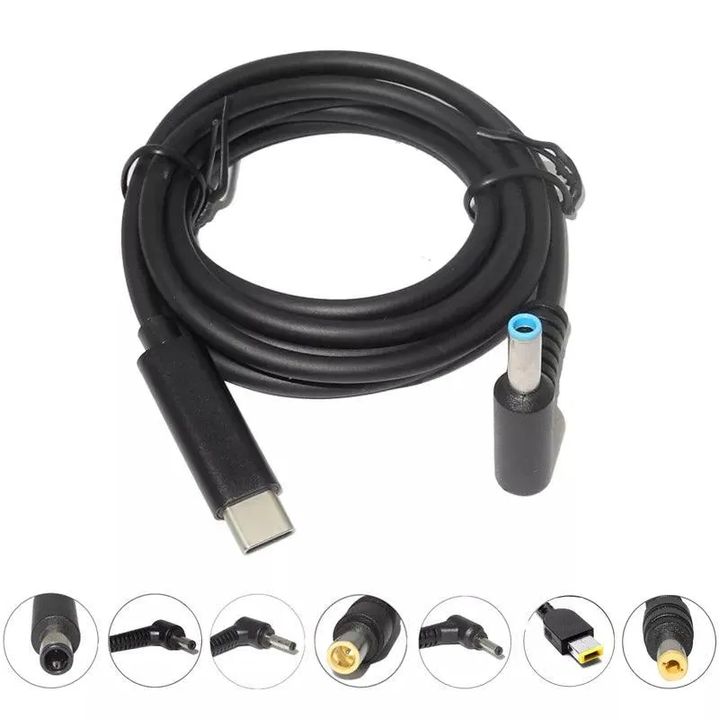 Laptop Charging Cable Converter: USB C to DC Power Adapter