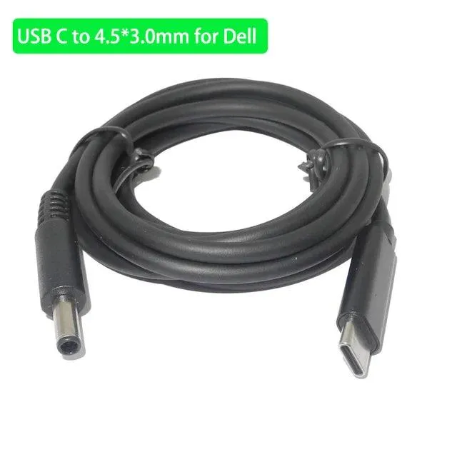 Laptop Charging Cable Converter: USB C to DC Power Adapter