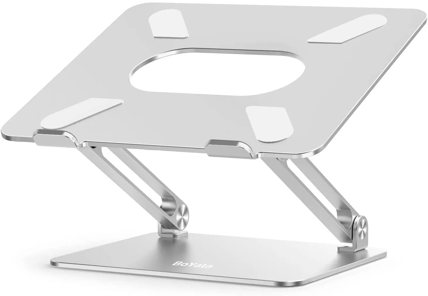 Laptop Stand, Laptop Holder, Multi-Angle Stand with Heat-Vent, Adjustable Notebook Stand for Laptop up to 17 Inches, Compatible for Macbook Pro/Air, Surface Laptop, and so on (Silver)