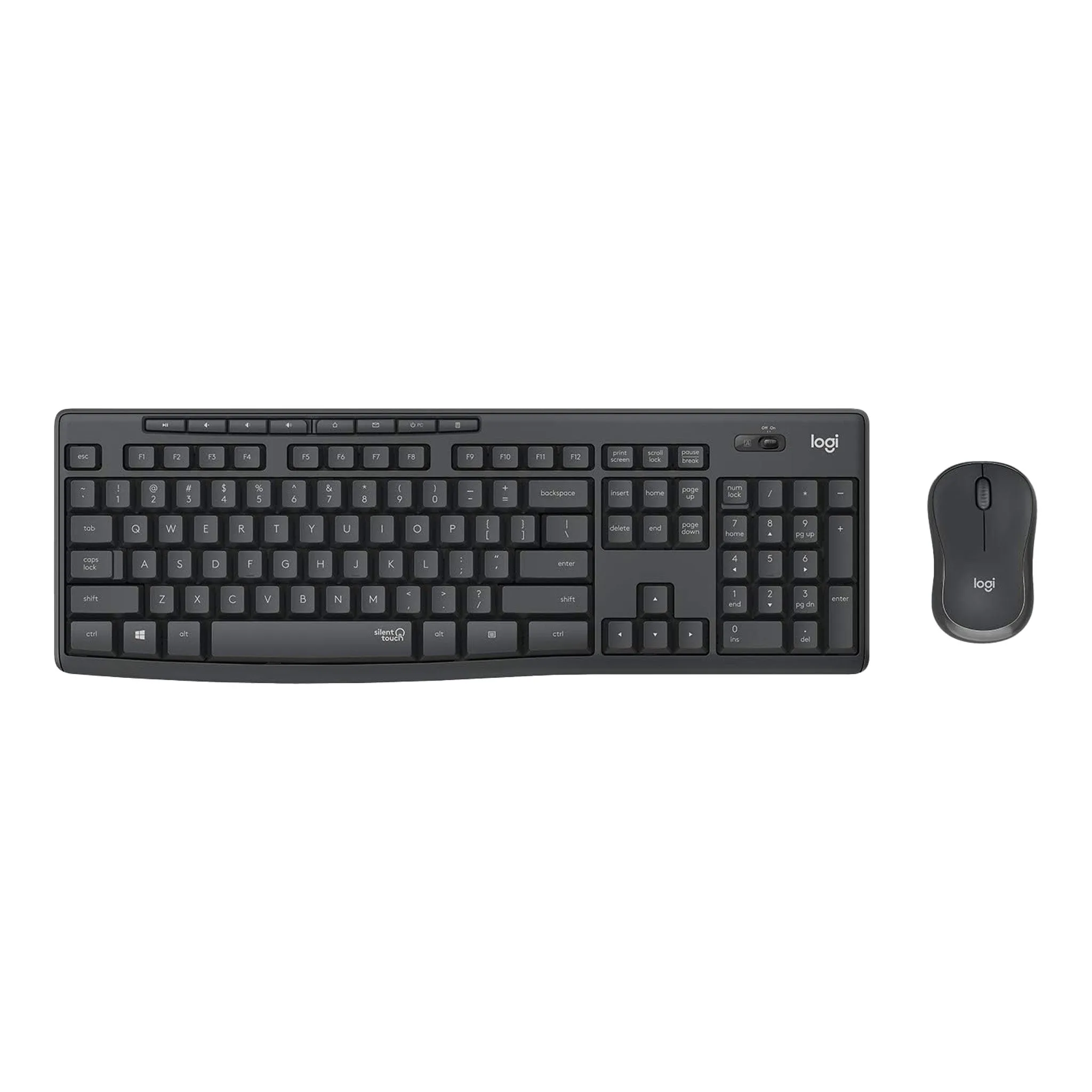 Logitech 920-009782 MK295 Silent Wireless Keyboard & Mouse Combo - Black