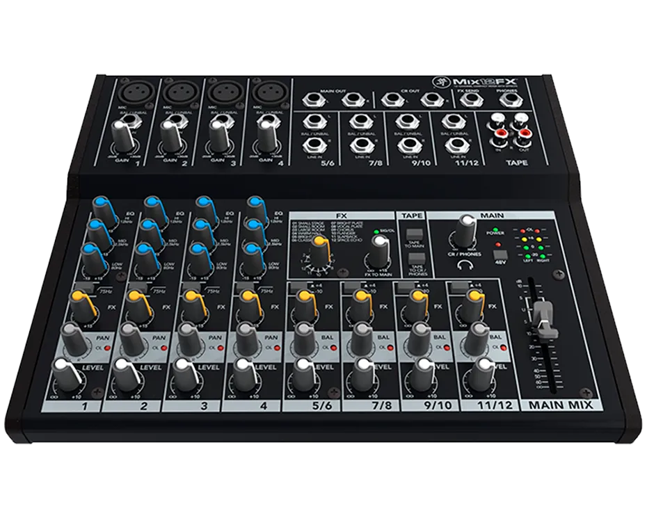 Mackie Mix12FX 12 Channel Compact Mixer With Effects