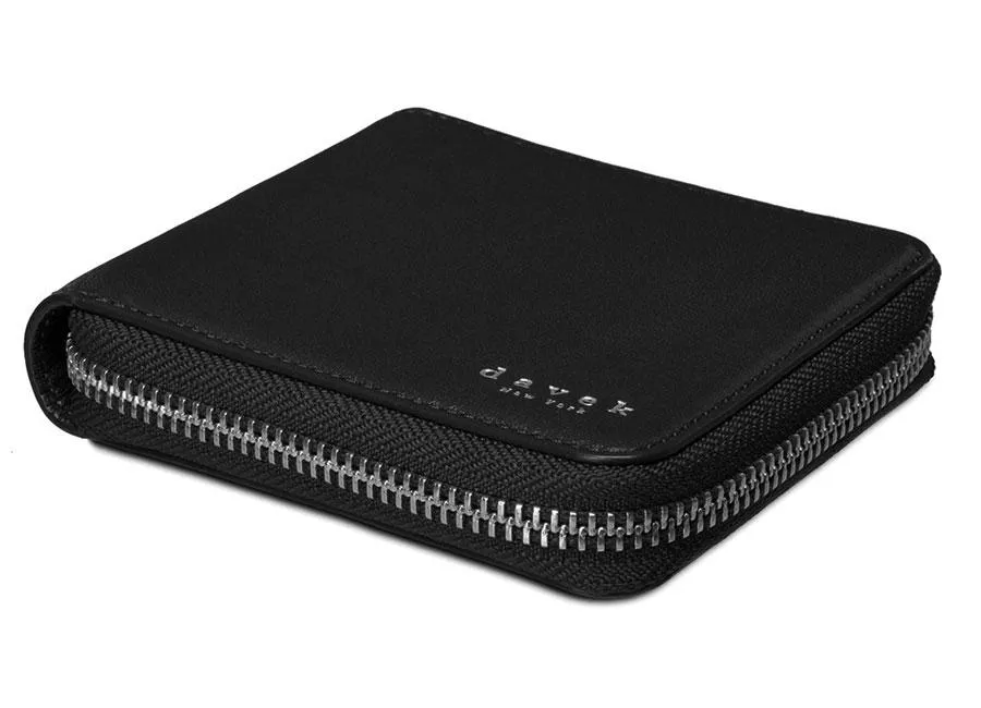 MEDIUM ZIPPER WALLET - Black