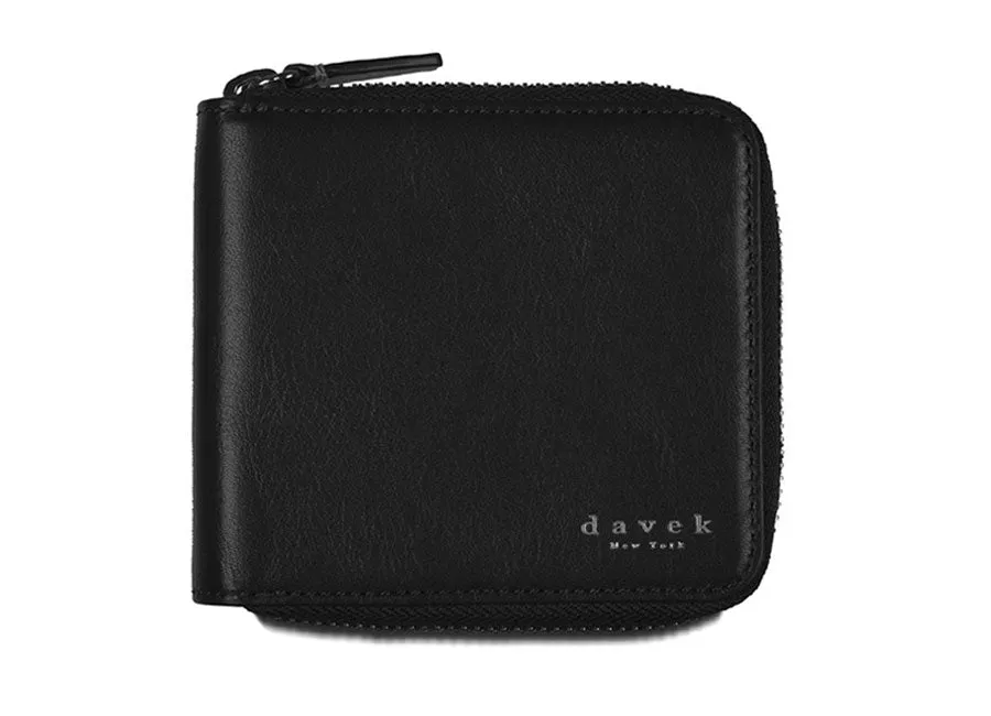 MEDIUM ZIPPER WALLET - Black