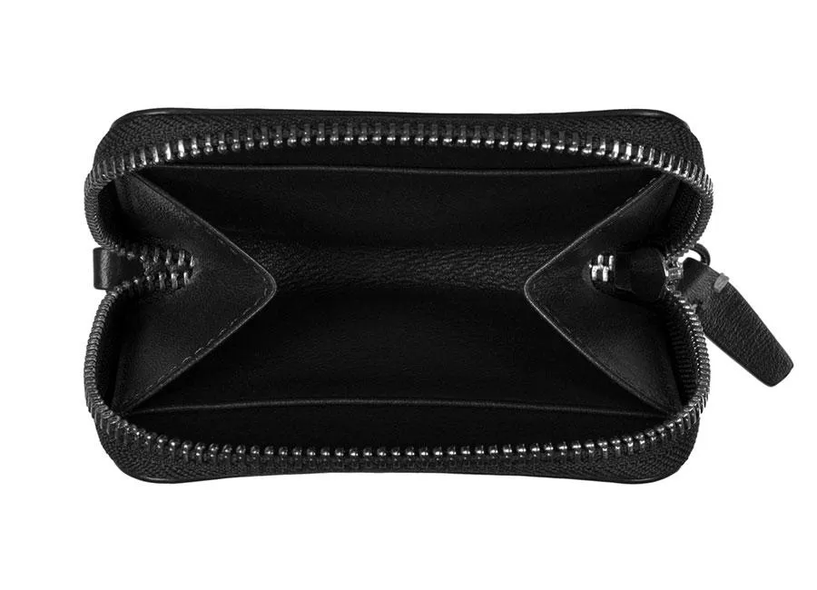 MINI ZIPPER WALLET - Black