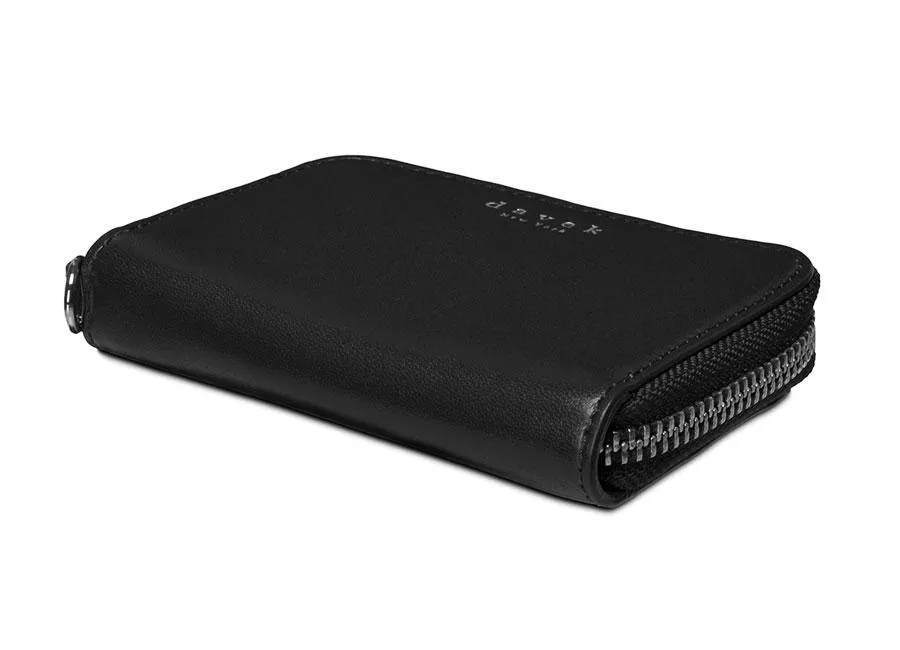 MINI ZIPPER WALLET - Black