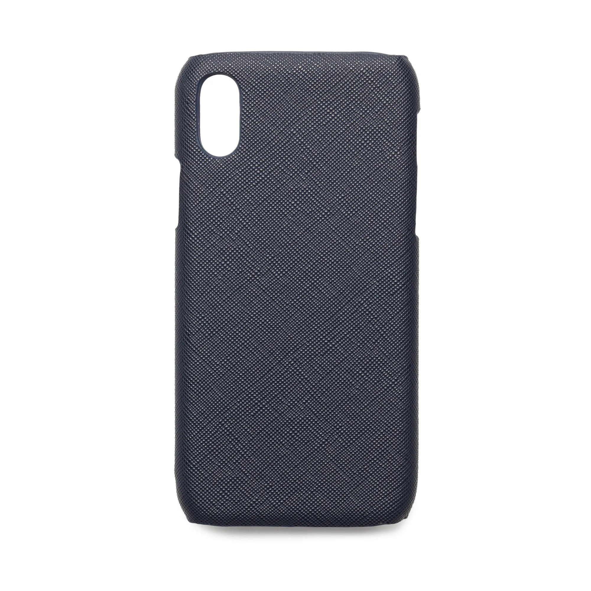 Navy Blue Saffiano - iPhone X / iPhone XS