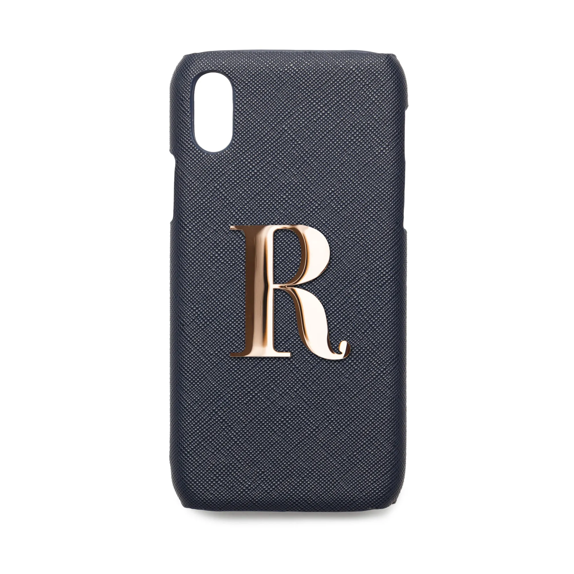 Navy Blue Saffiano - iPhone X / iPhone XS