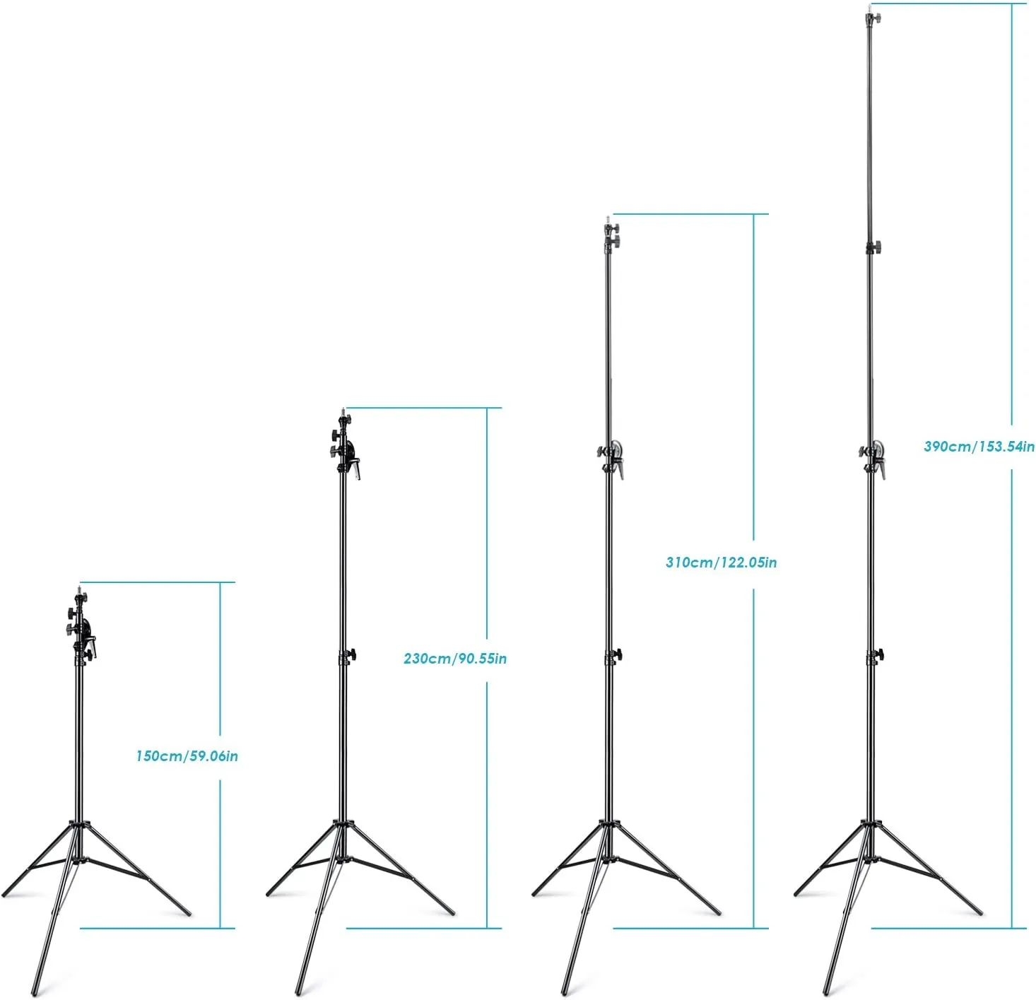 NEEWER 390cm Aluminum Adjustable Light Stand