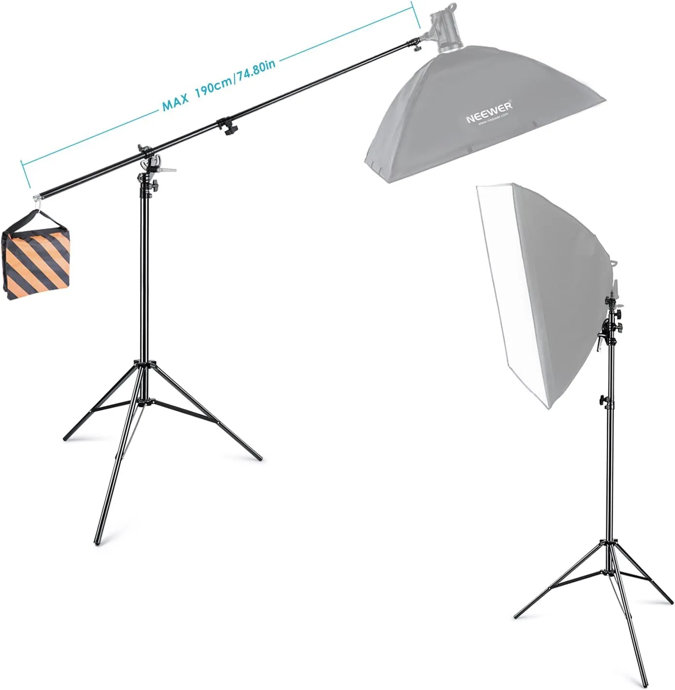 NEEWER 390cm Aluminum Adjustable Light Stand