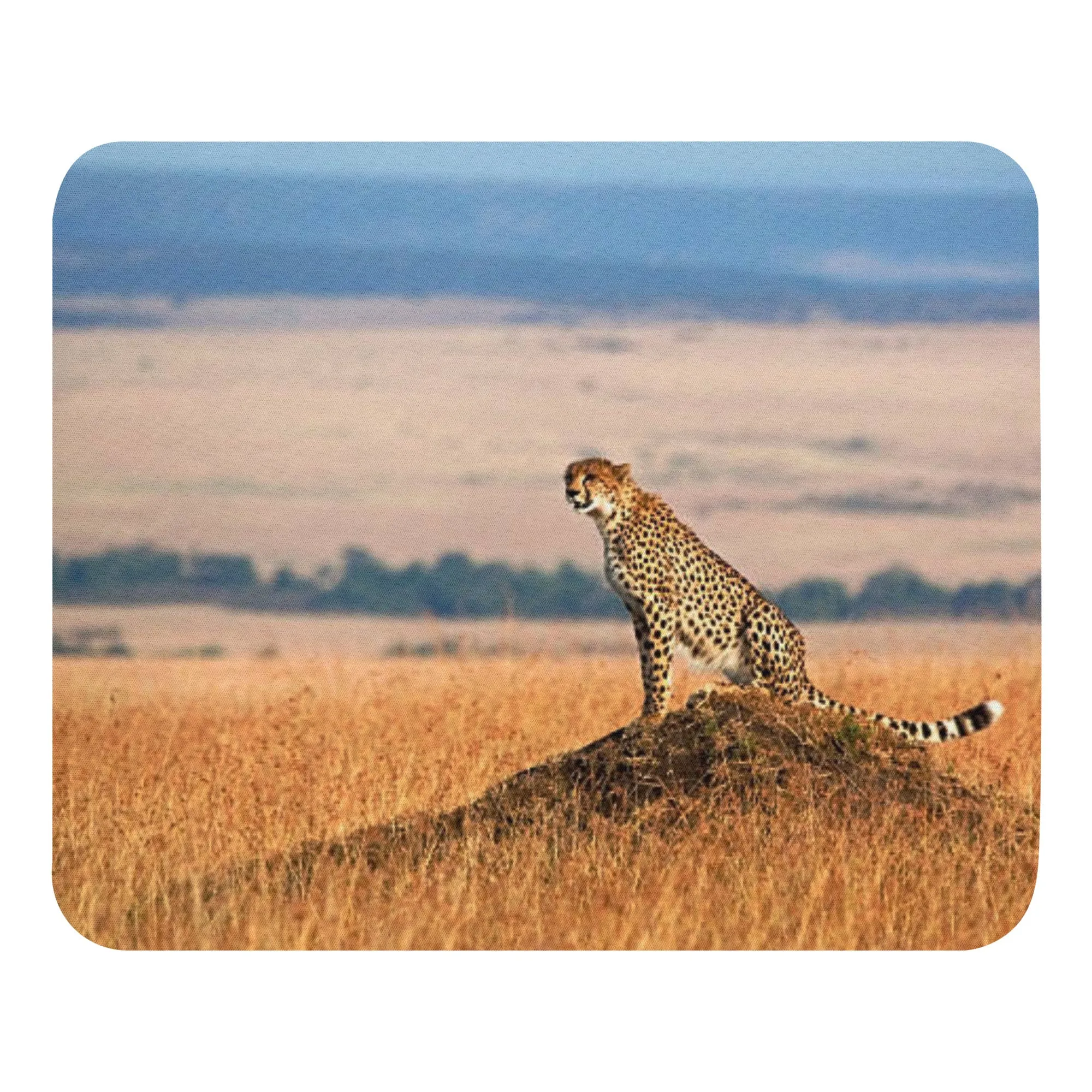 Padded Non-Slip Mousepad - Cheetah Perch