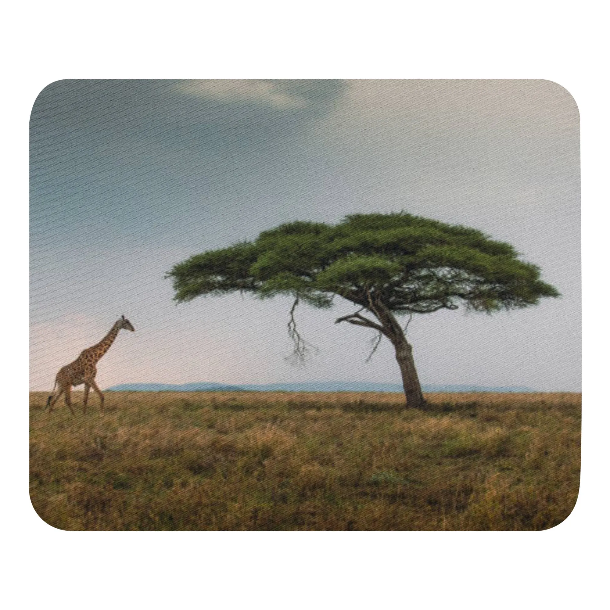 Padded Non-Slip Mousepad - Peaceful Giraffe