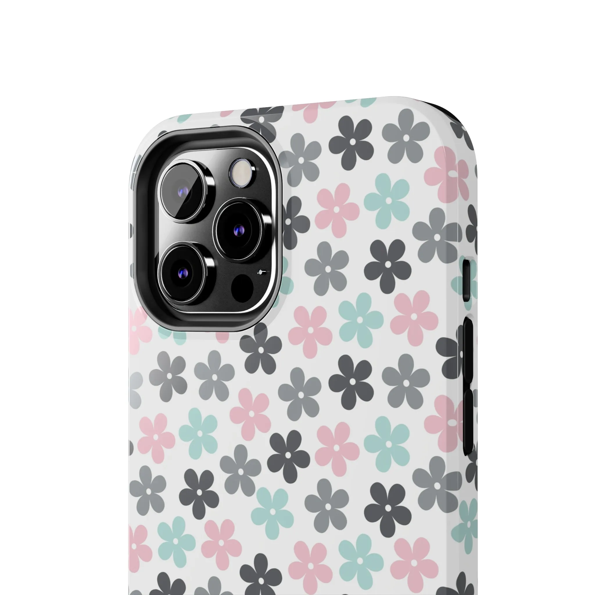 Pastel Groovy Flowers print design Tough Phone Case compatible with a large variety of iphone models