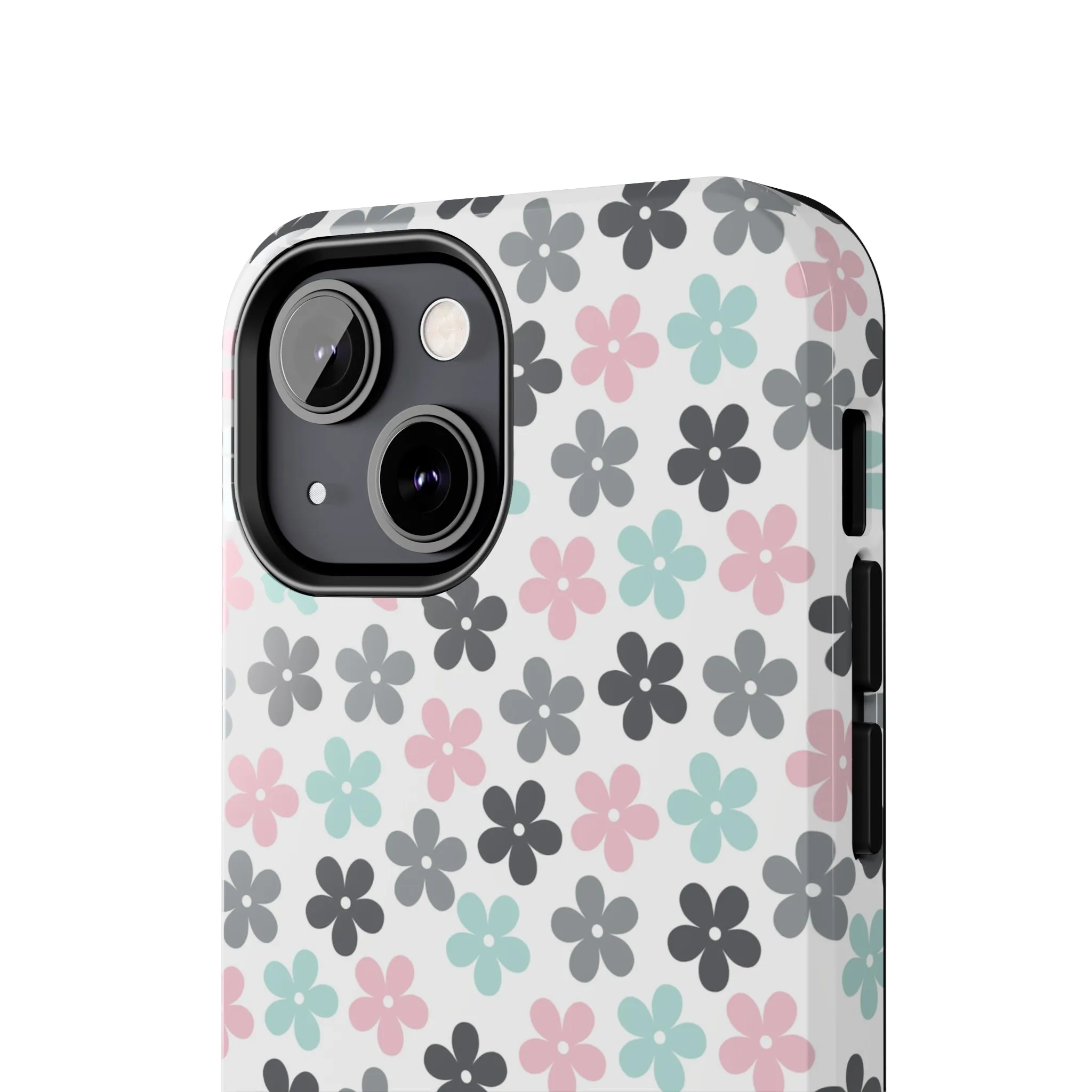 Pastel Groovy Flowers print design Tough Phone Case compatible with a large variety of iphone models