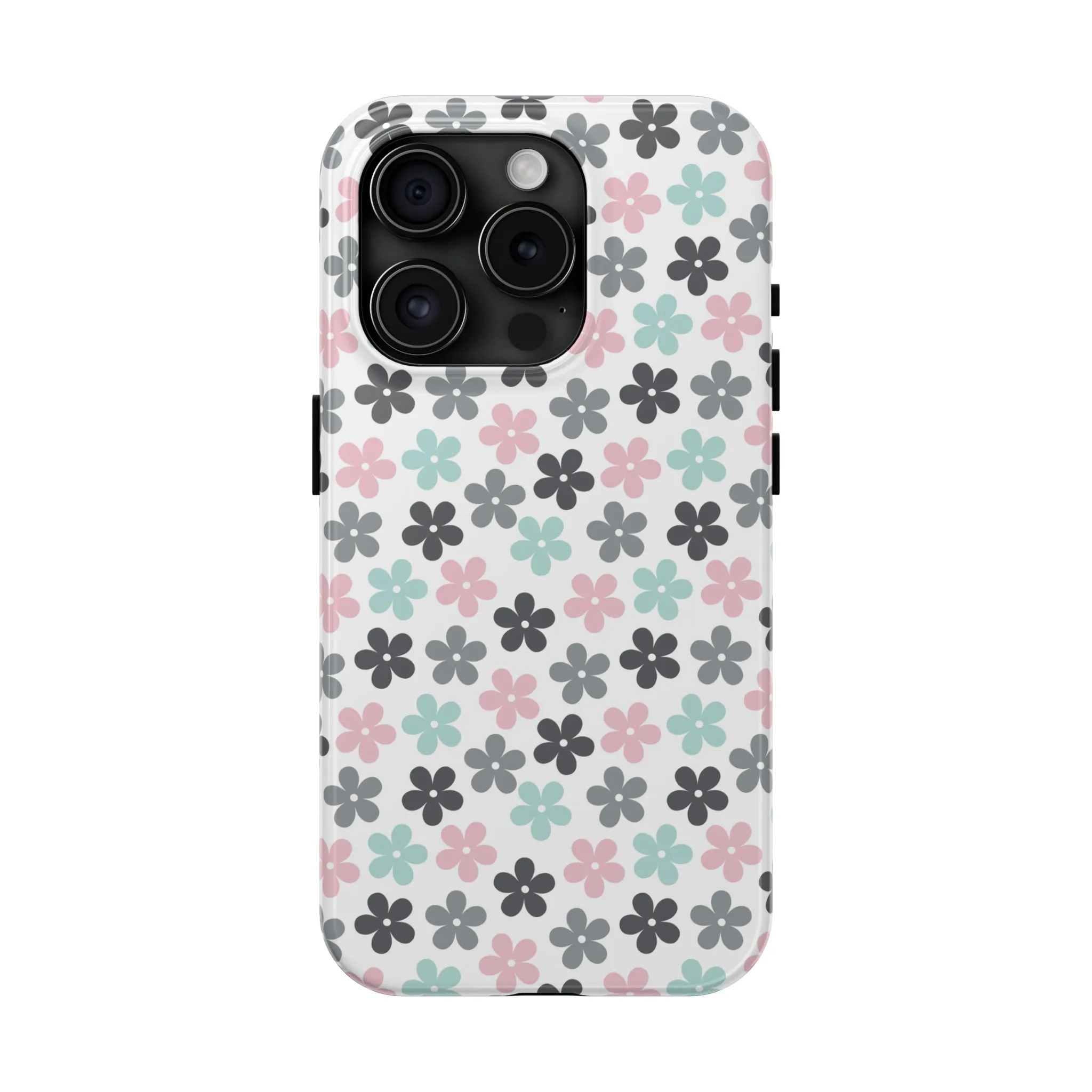 Pastel Groovy Flowers print design Tough Phone Case compatible with a large variety of iphone models