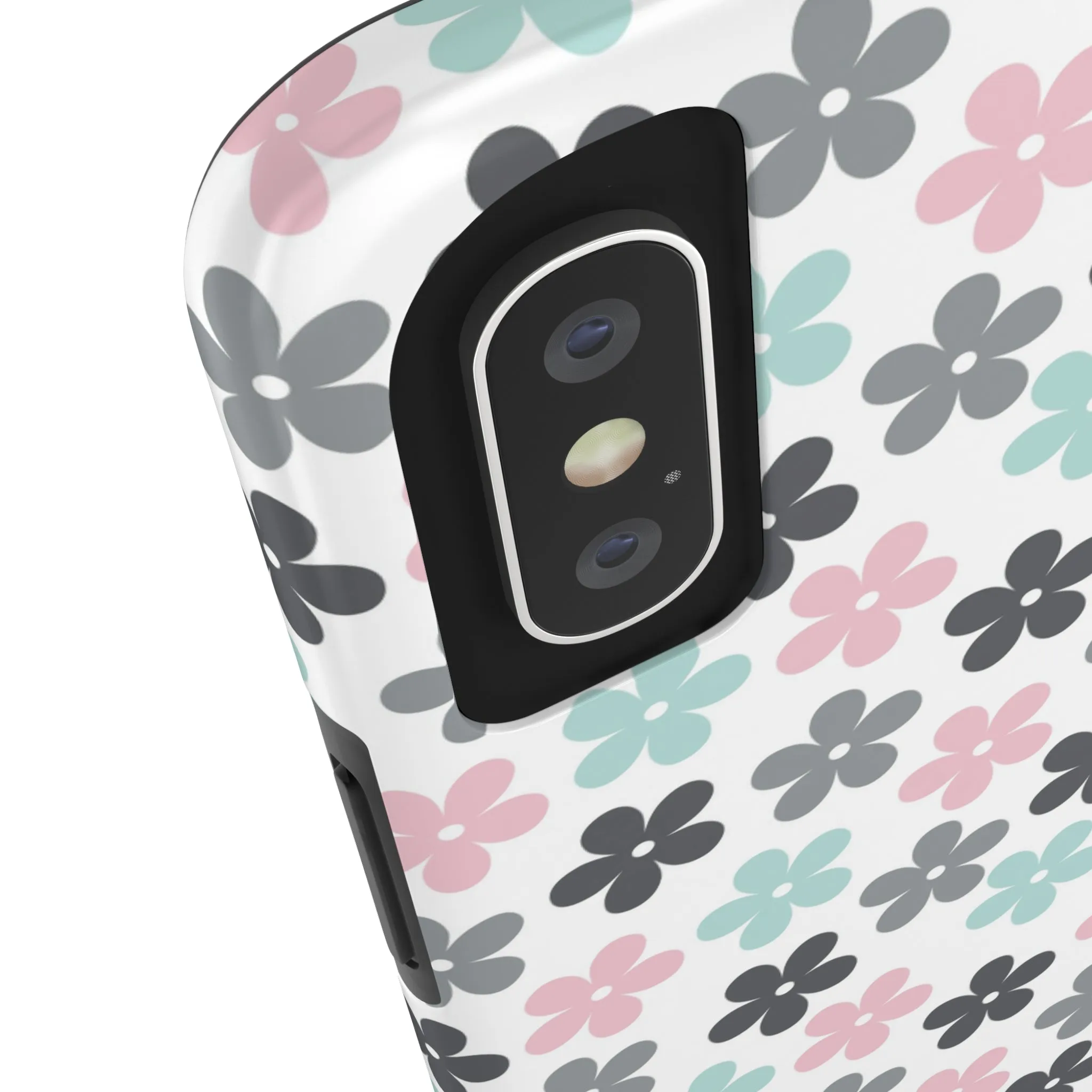 Pastel Groovy Flowers print design Tough Phone Case compatible with a large variety of iphone models