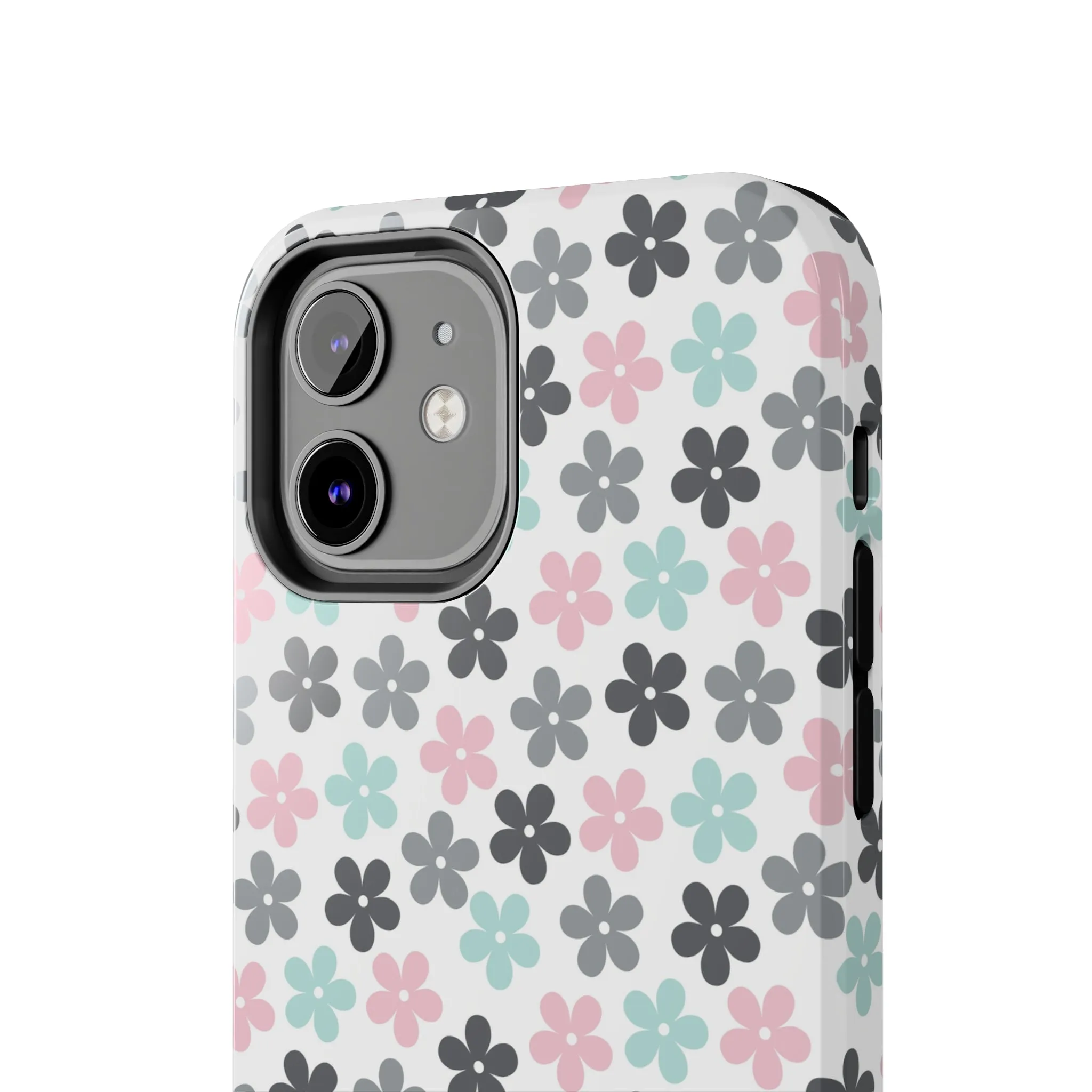 Pastel Groovy Flowers print design Tough Phone Case compatible with a large variety of iphone models