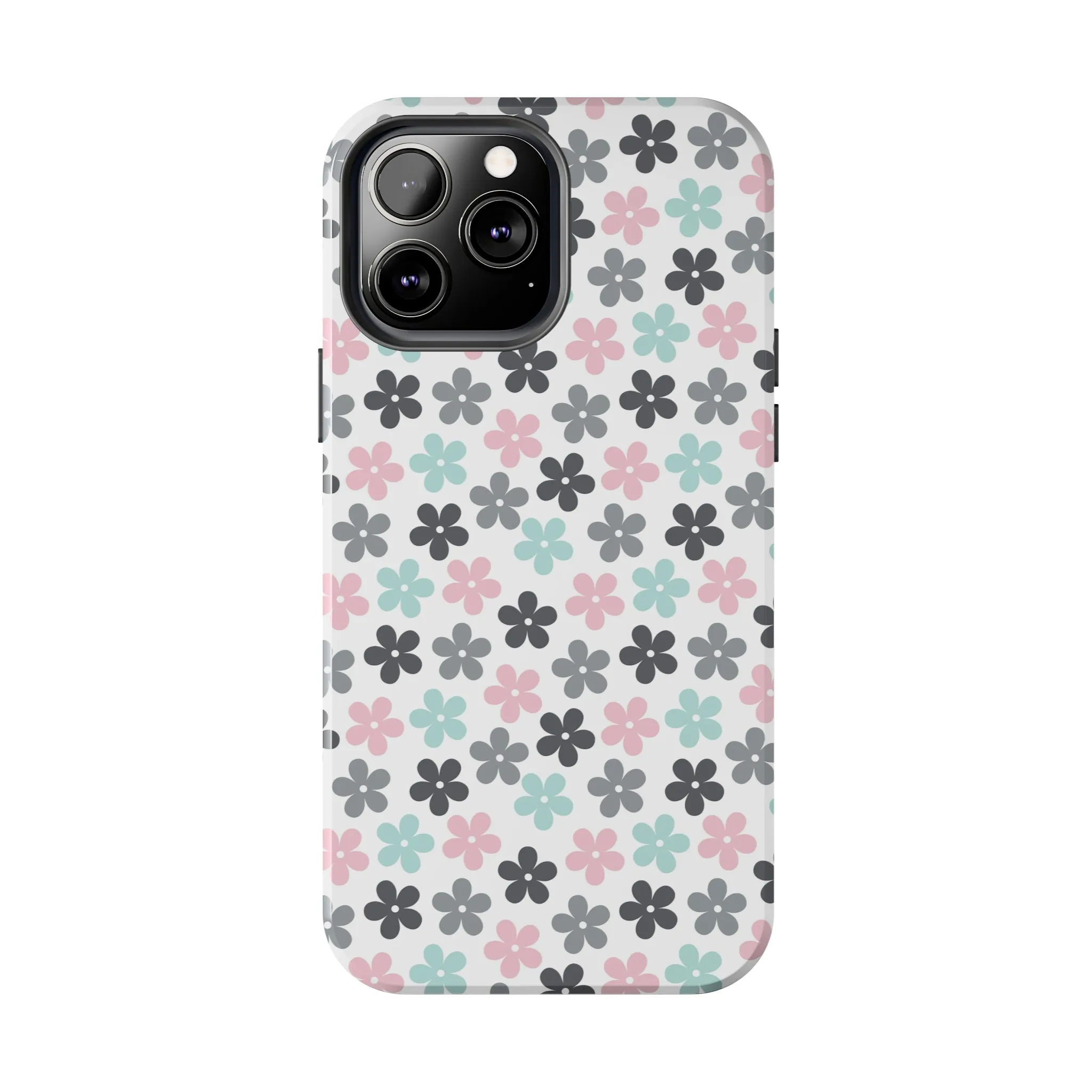 Pastel Groovy Flowers print design Tough Phone Case compatible with a large variety of iphone models