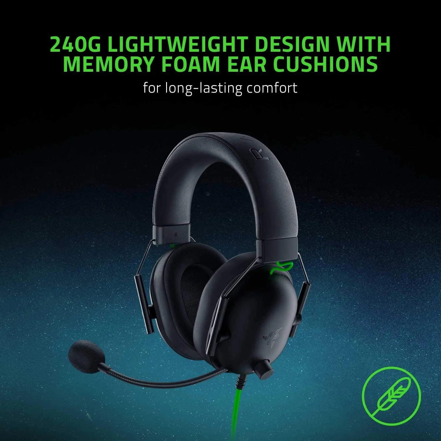 Razer Blackshark V2 X ESports Headset, Multi-Platform Wired