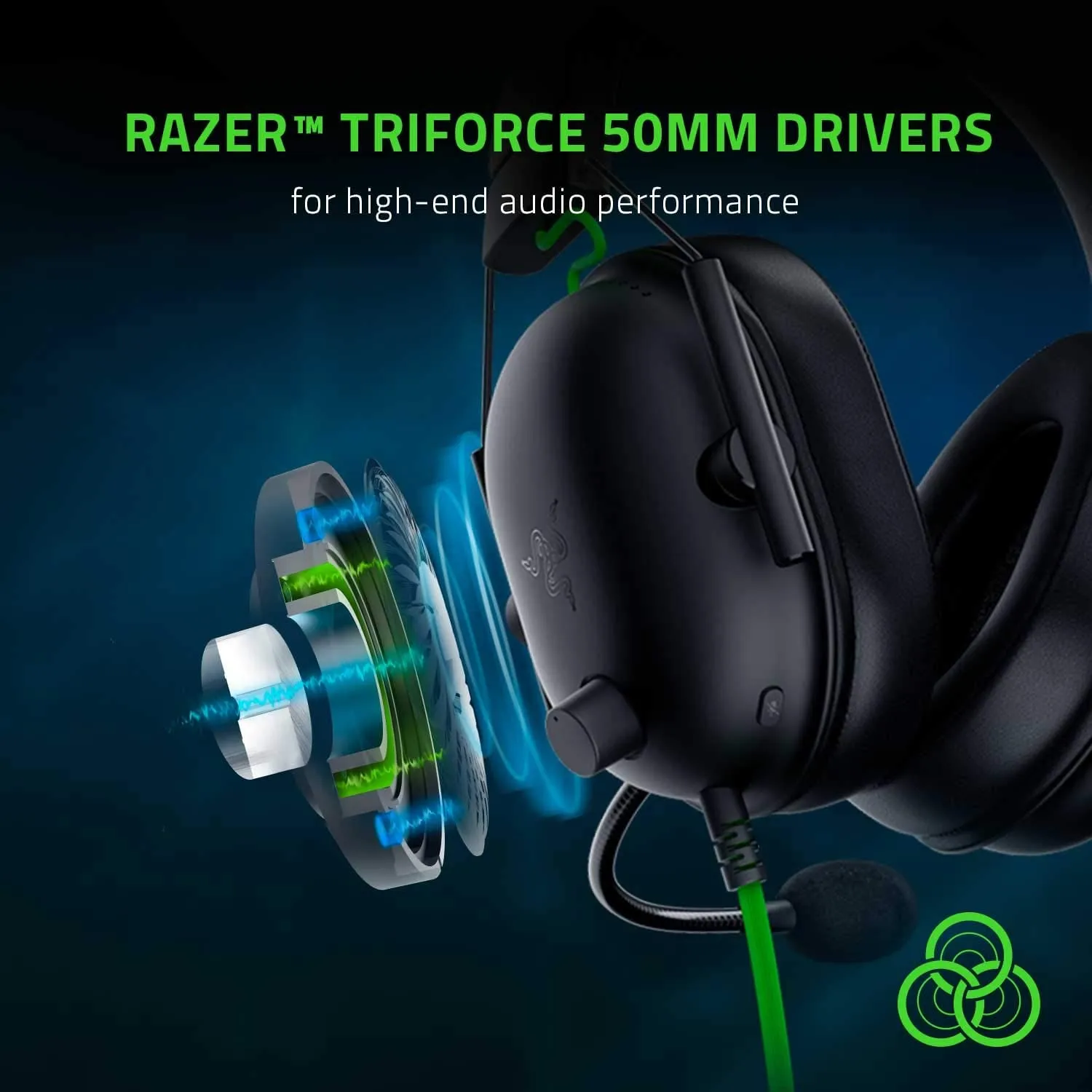 Razer Blackshark V2 X ESports Headset, Multi-Platform Wired