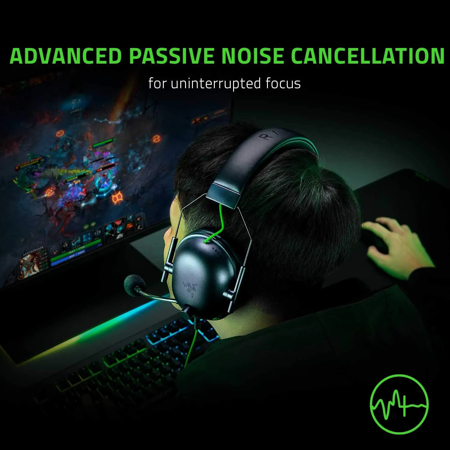 Razer Blackshark V2 X ESports Headset, Multi-Platform Wired