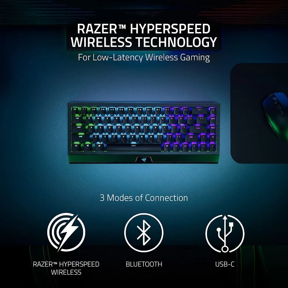 Razer BlackWidow V3 Mini HyperSpeed - Phantom Pudding Edition - 65% Wireless Mechanical Gaming Keyboard