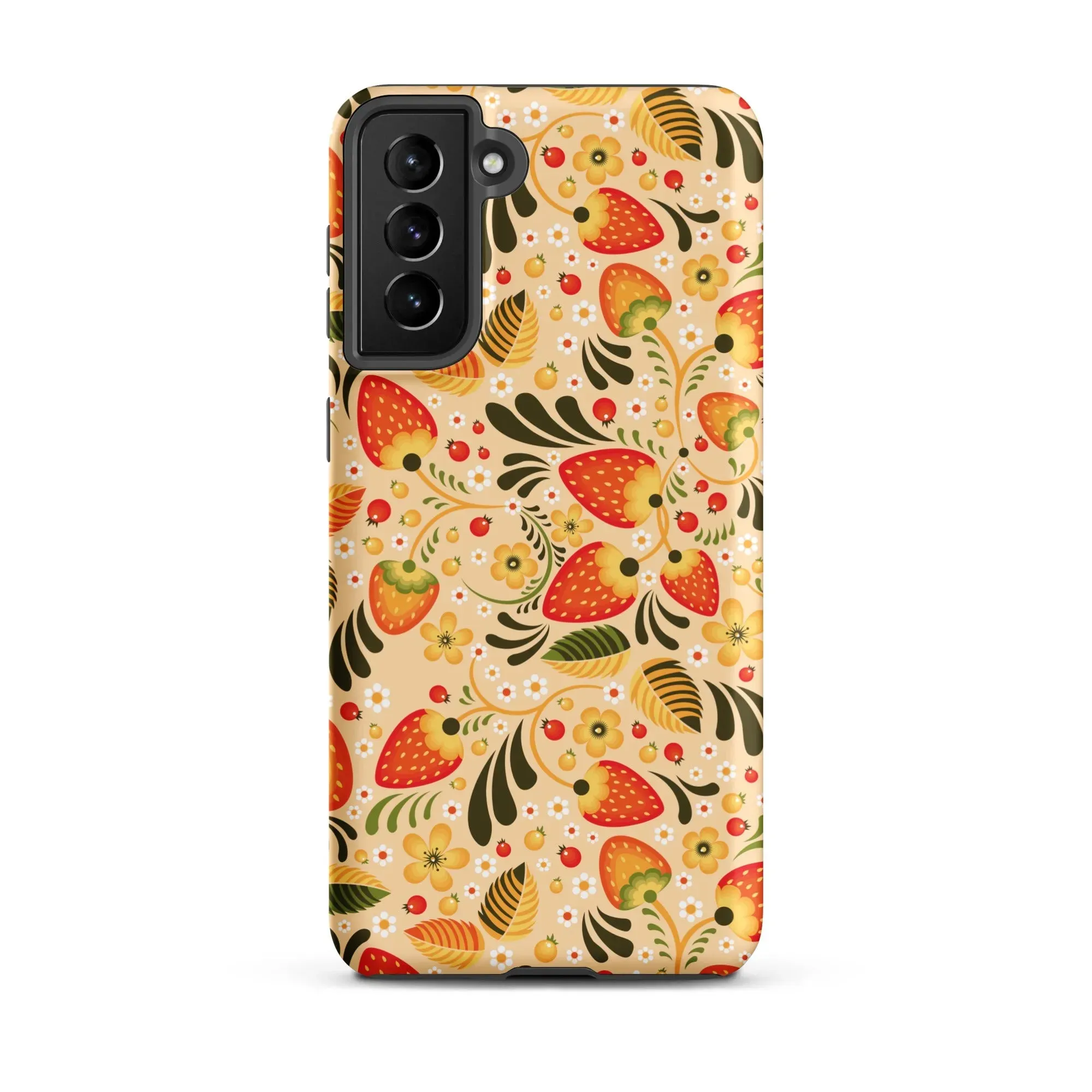 Russian Khokhloma Beige Tough Samsung® Case