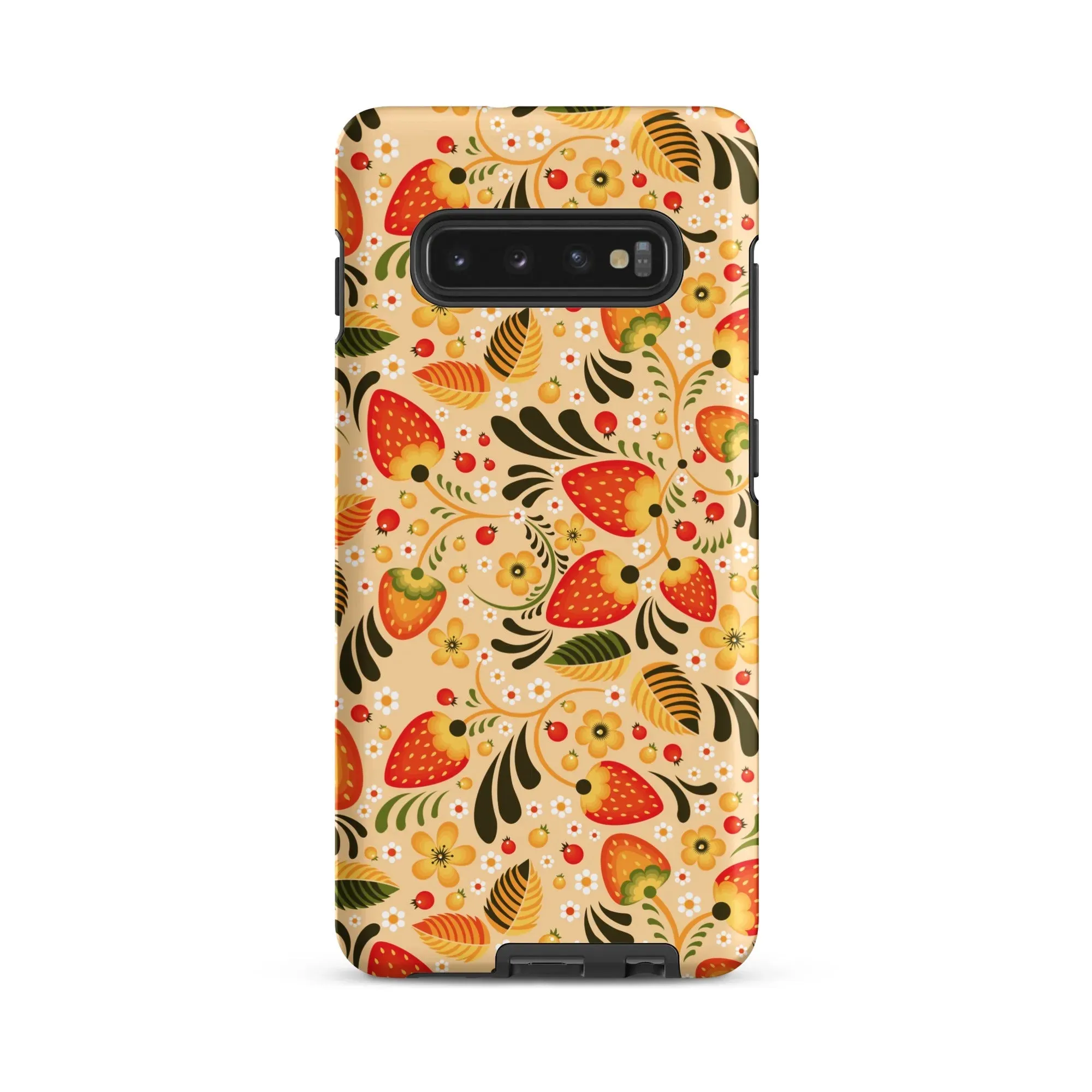 Russian Khokhloma Beige Tough Samsung® Case