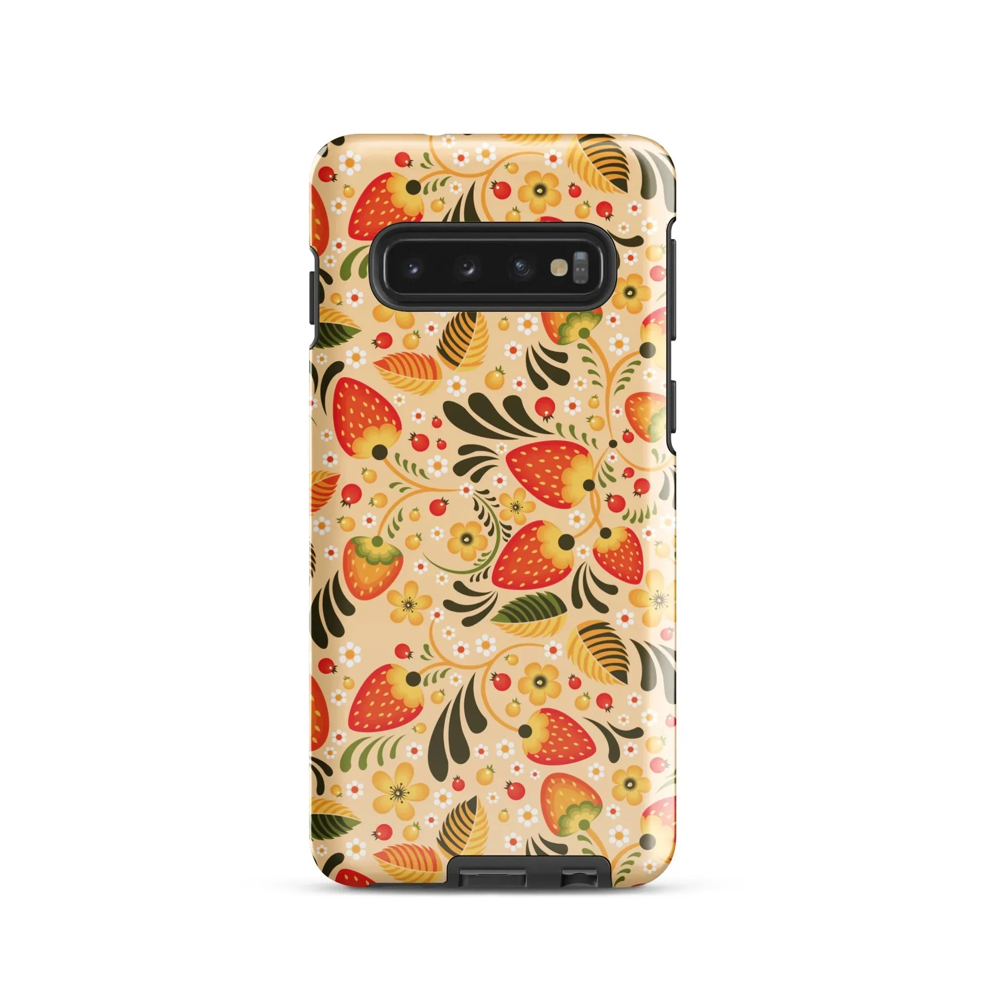 Russian Khokhloma Beige Tough Samsung® Case