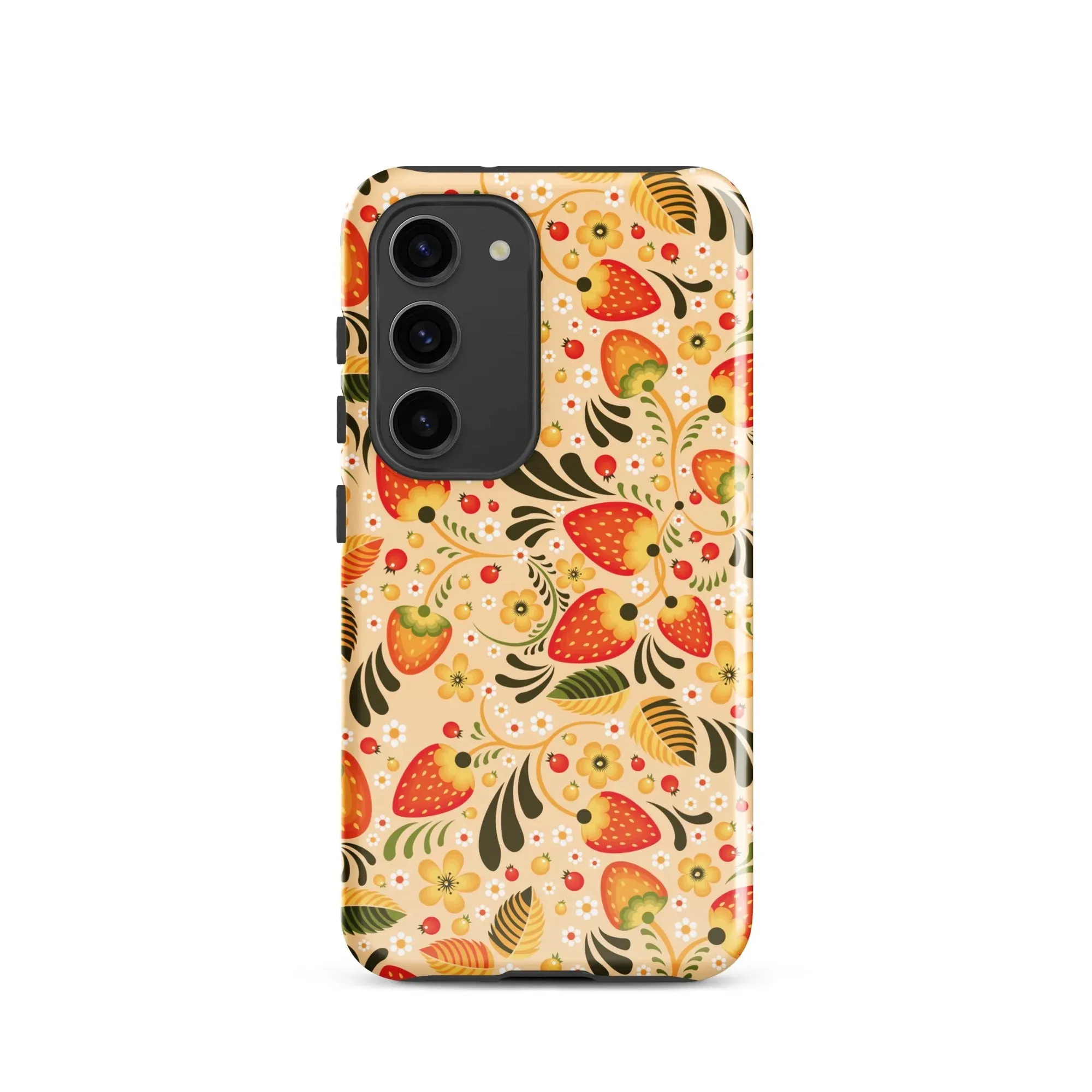 Russian Khokhloma Beige Tough Samsung® Case