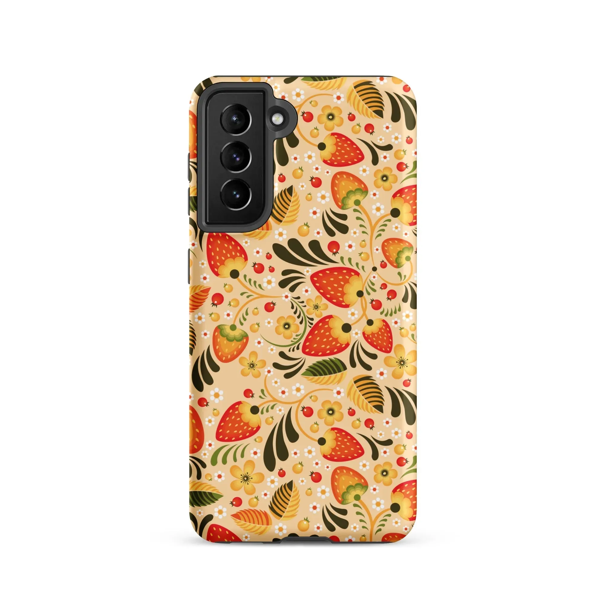 Russian Khokhloma Beige Tough Samsung® Case