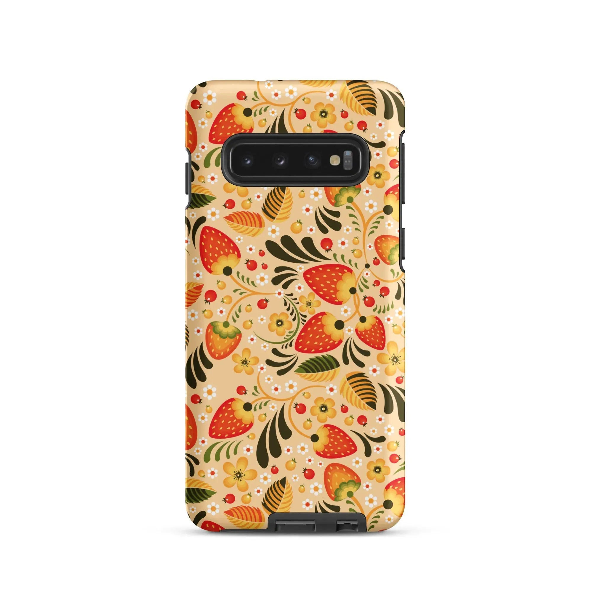 Russian Khokhloma Beige Tough Samsung® Case